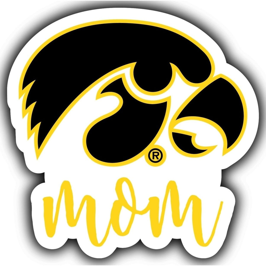 Iowa Hawkeyes 4-Inch Mom NCAA Vinyl Decal Sticker for Fans, Students, and Alumni Image 1