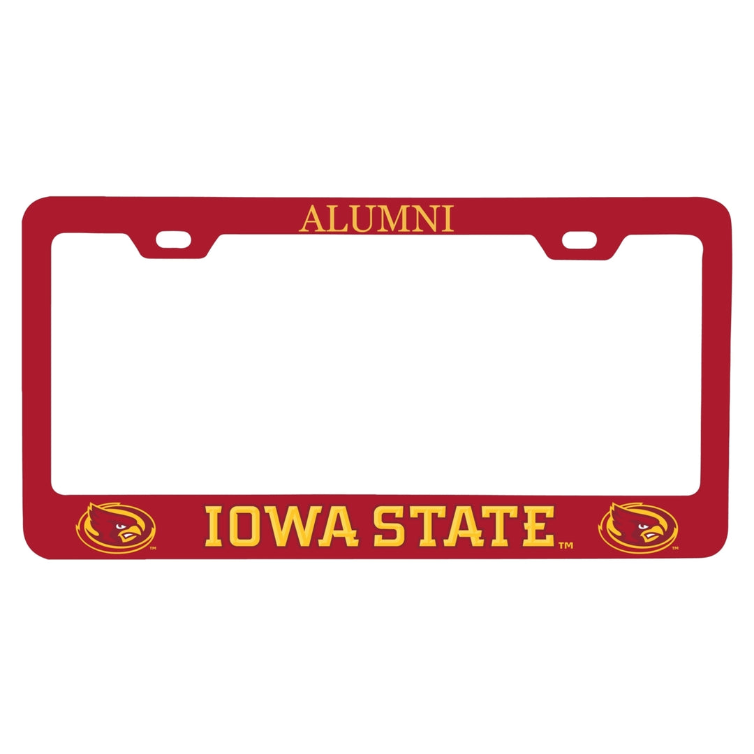 NCAA Iowa State Cyclones Alumni License Plate Frame - Colorful Heavy Gauge Metal, Officially Licensed Image 1