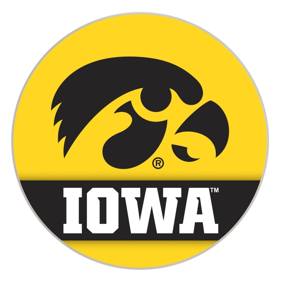 Iowa Hawkeyes Officially Licensed Paper Coasters (4-Pack) - Vibrant, Furniture-Safe Design Image 1