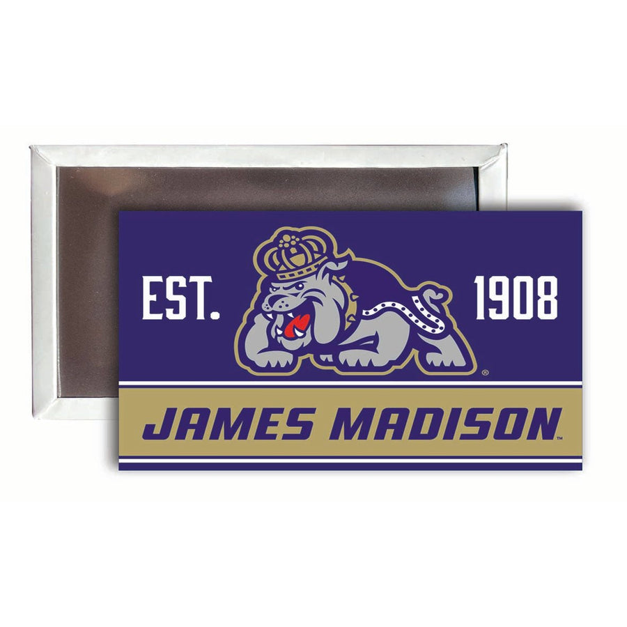 James Madison Dukes 2x3-Inch NCAA Vibrant Collegiate Fridge Magnet - Multi-Surface Team Pride Accessory Single Unit Image 1