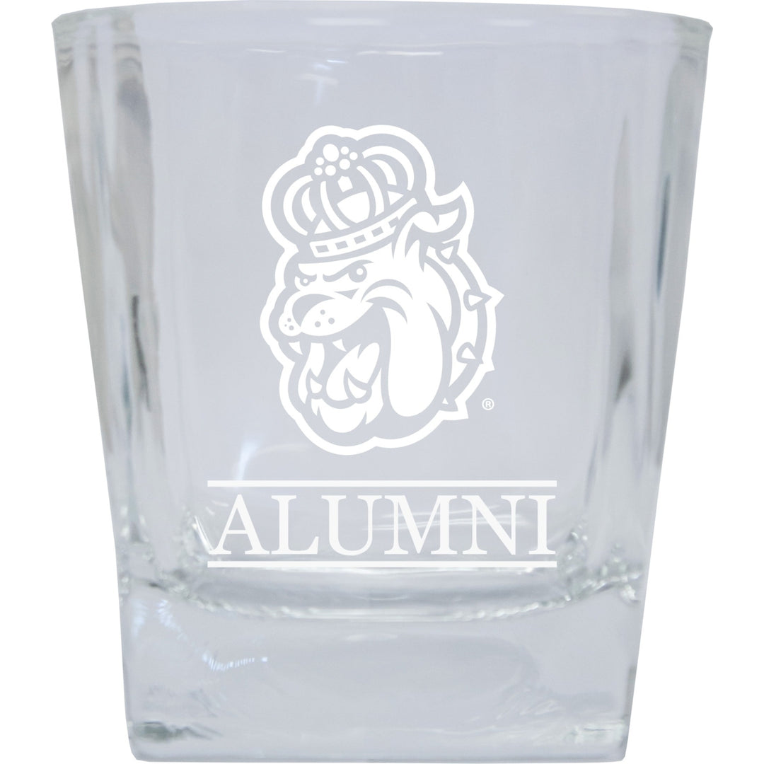 James Madison Dukes 2-Pack Alumni Elegance 10oz Etched Glass Tumbler Image 1