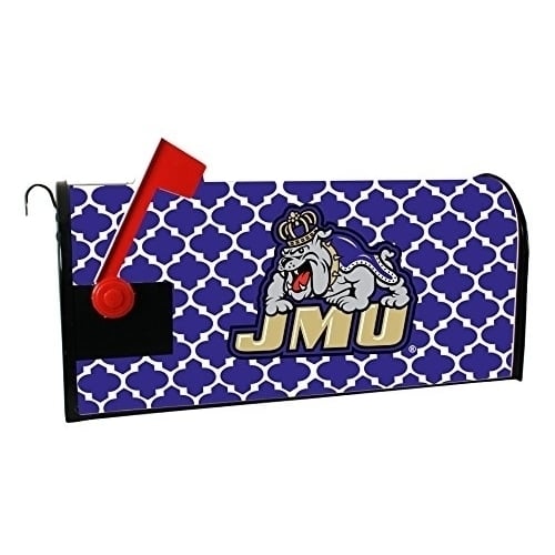 James Madison Dukes NCAA Officially Licensed Mailbox Cover Moroccan Design Image 1