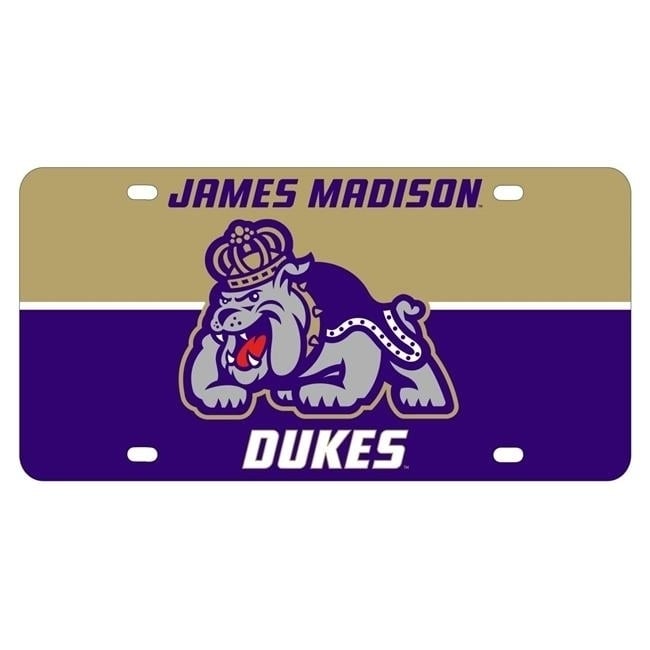 NCAA James Madison Dukes Metal License Plate - Lightweight, Sturdy and Versatile Image 1