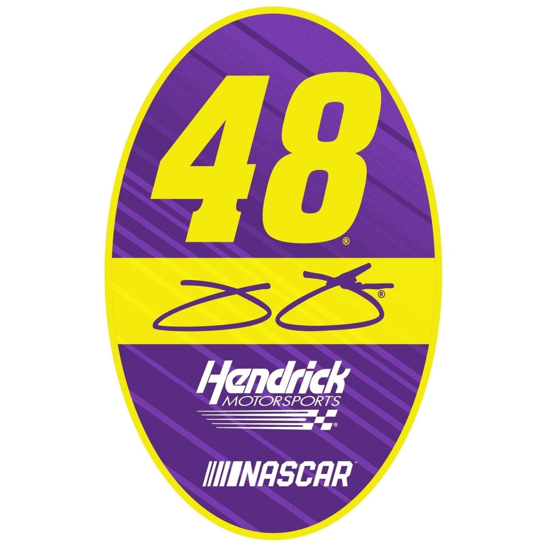 Jimmie Johnson 48 NASCAR Oval Magnet FOR 2020 Image 1