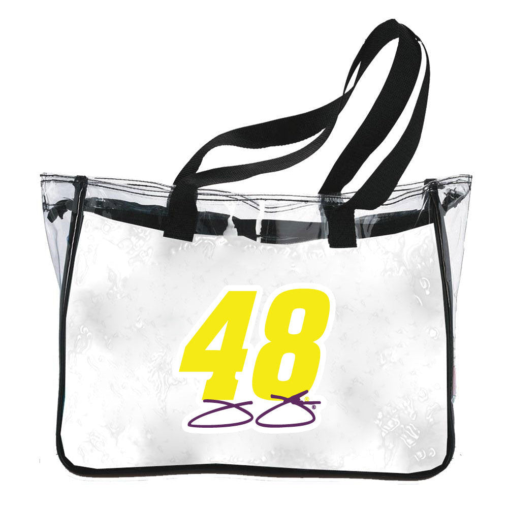 JJ Jimmie Johnson 48 NASCAR Plastic Clear Tote Bag Image 1