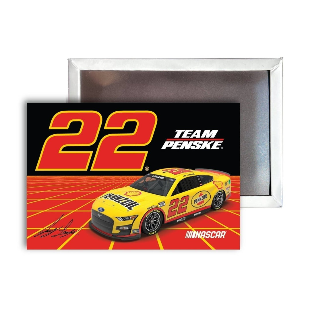 Joey Logano 22 Nascar 2.5"X3.5" Refrigerator Magnet for 2022 Image 1