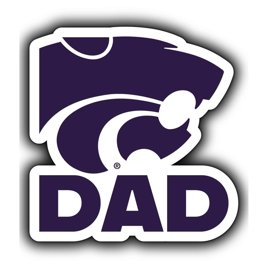 Kansas State Wildcats 4-Inch Proud Dad NCAA - Durable School Spirit Vinyl Decal Perfect Image 1