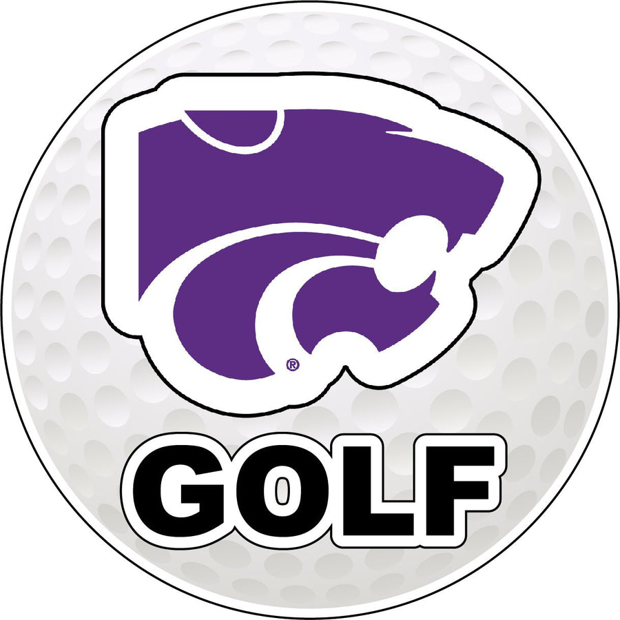 Kansas State Wildcats 4-Inch Round Golf NCAA Fairway Fervor Vinyl Decal Sticker Image 1