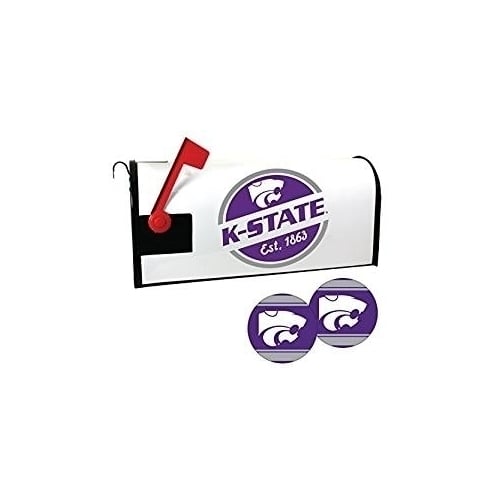 Kansas State Wildcats Magnetic Mailbox Cover and Sticker Set Image 1