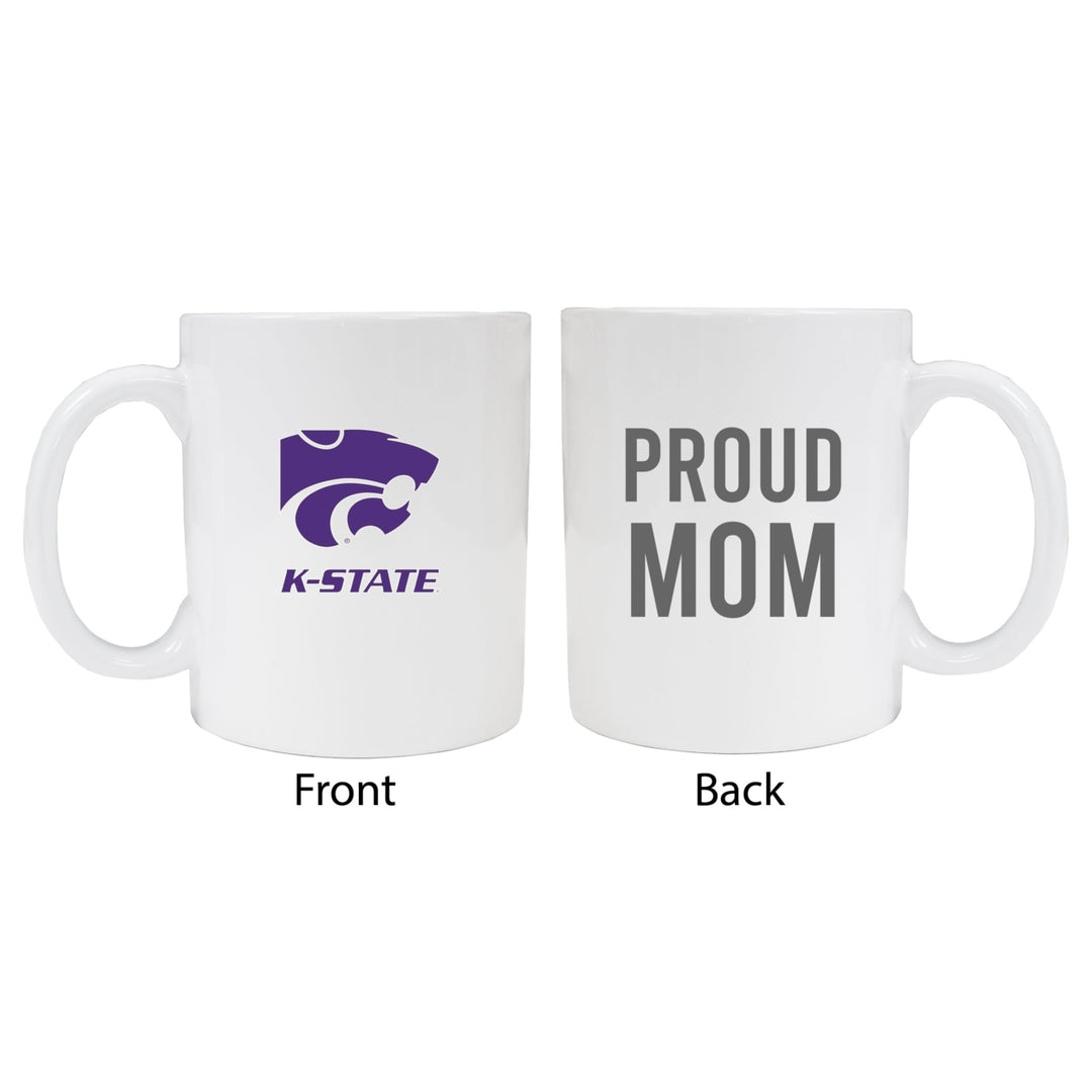 Kansas State Wildcats Proud Mom Ceramic Coffee Mug - White Image 1