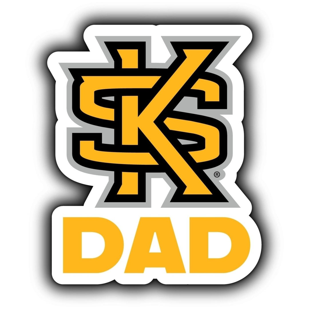 Kennesaw State University 4-Inch Proud Dad NCAA - Durable School Spirit Vinyl Decal Perfect Image 1