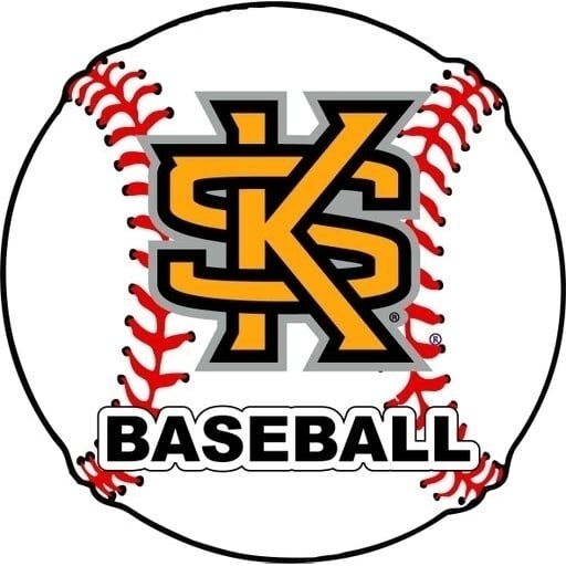 Kennesaw State University 4-Inch Round Baseball NCAA Passion Vinyl Decal Sticker Image 1