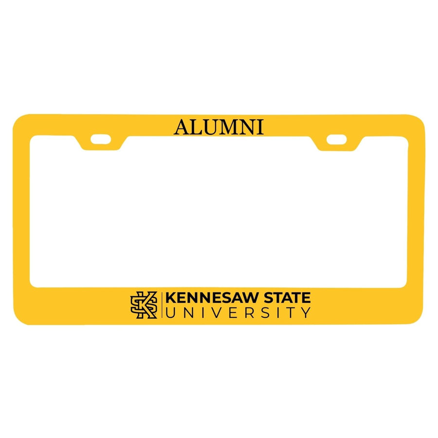 NCAA Kennesaw State University Alumni License Plate Frame - Colorful Heavy Gauge Metal, Officially Licensed Image 1