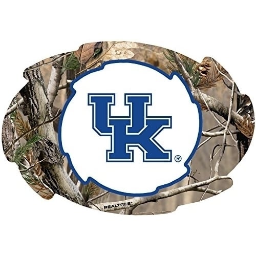 Kentucky Wildcats Camo Design Swirl Shape 5x6-Inch NCAA High-Definition Magnet - Versatile Metallic Surface Adornment Image 1