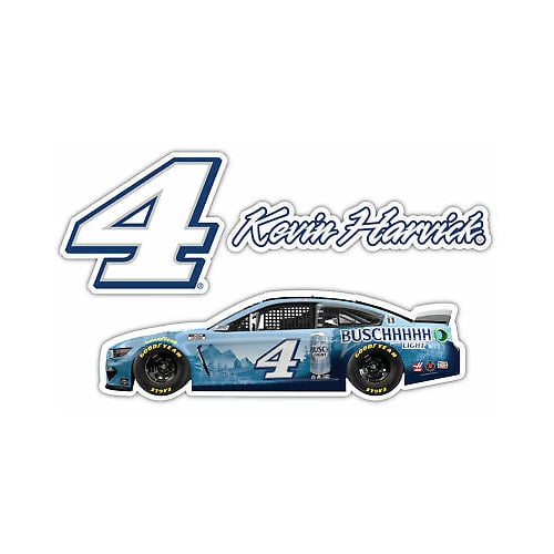 Kevin Harvick NASCAR 4 3 Pack Laser Cut Decal Image 1