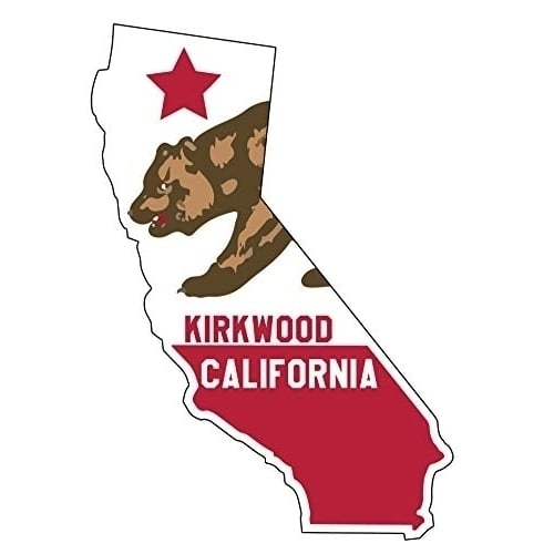 Kirkwood California 4" State Shape Decal Image 1