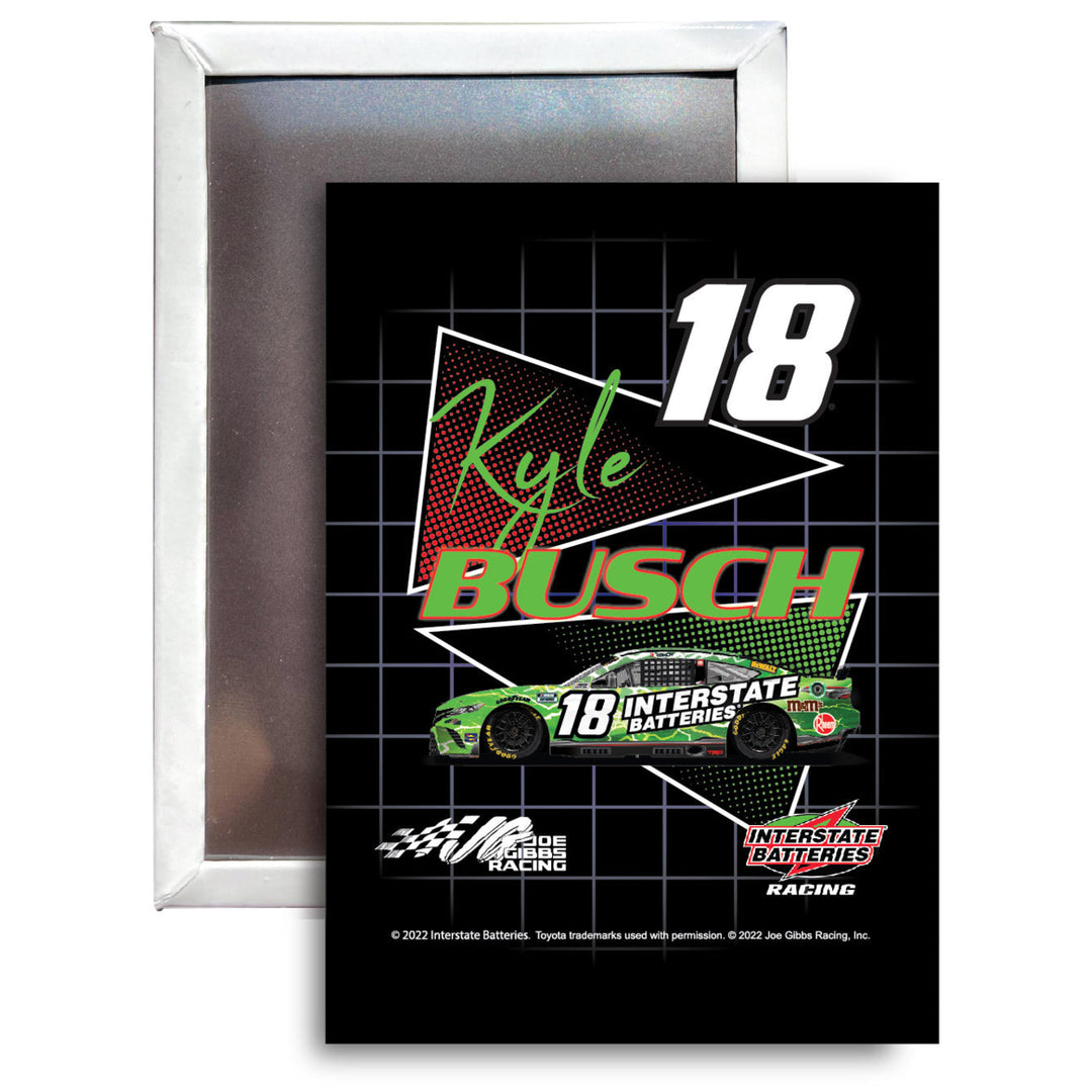 Kyle Busch 18 Nascar 2.5"X3.5" Refrigerator Magnet  for 2022 Image 1