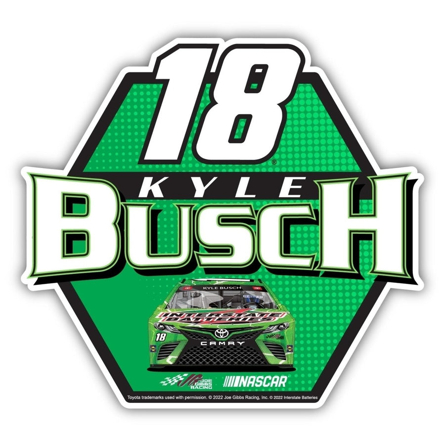 Kyle Busch 18 NASCAR Laser Cut Decal Image 1