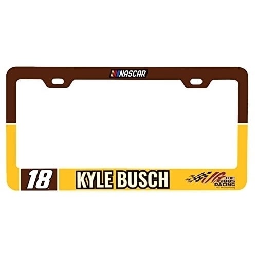 Kyle Busch 18 Nascar License Plate Frame Image 1