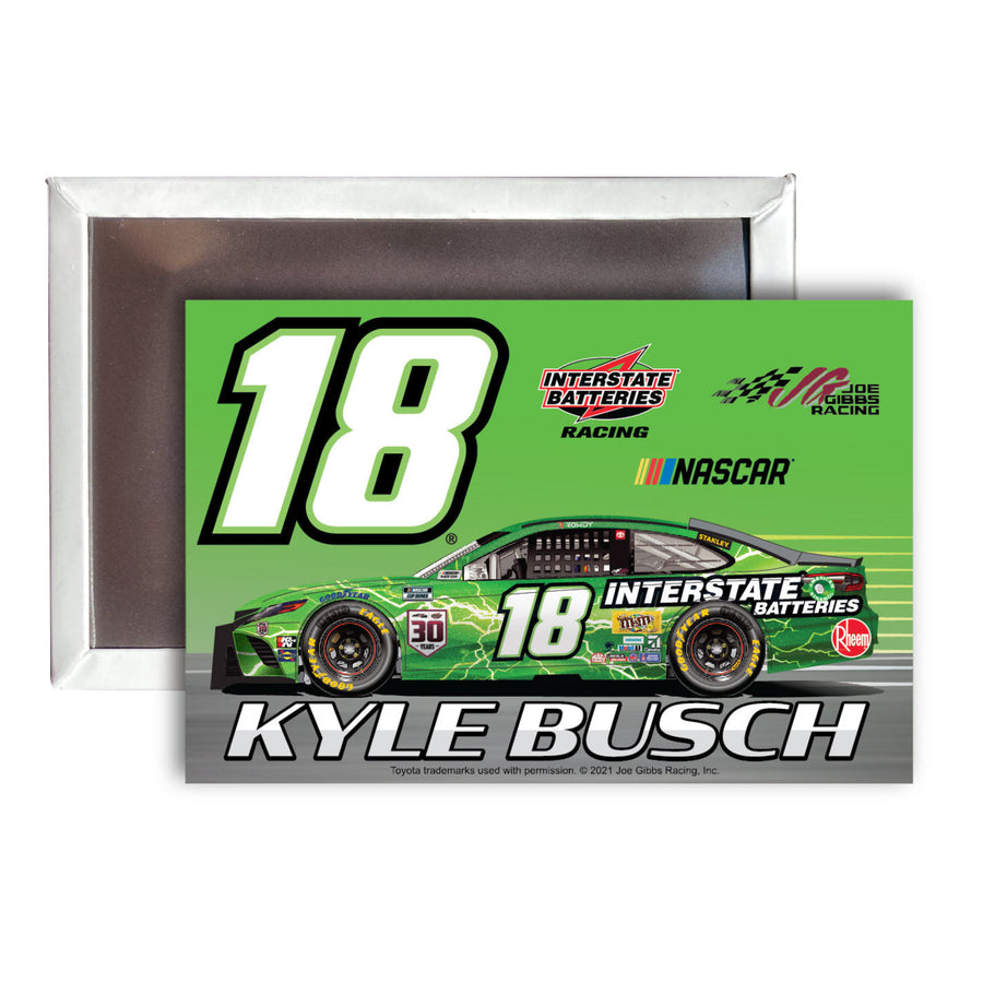 Kyle Busch NASCAR 18 Fridge Magnet 4-Pack Image 1