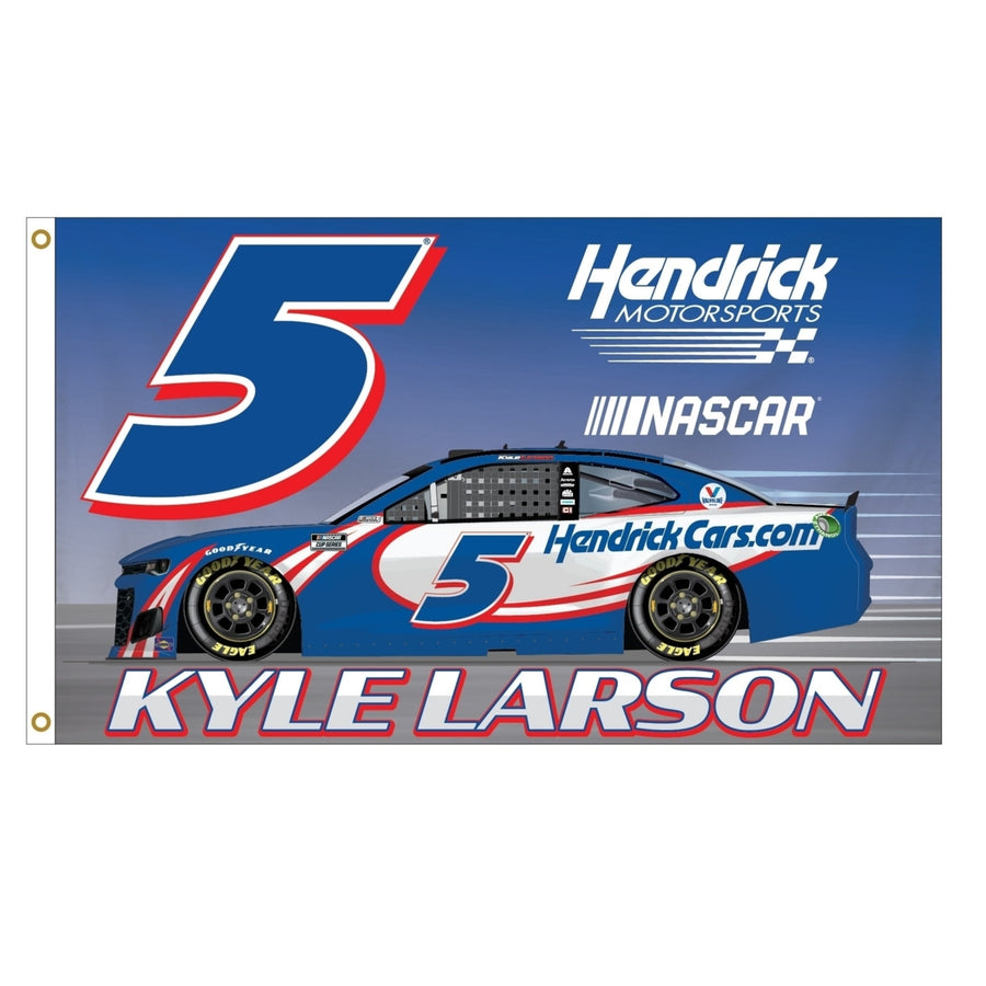 Kyle Larson 5 NASCAR Cup Series 3x5 Flag for 2021 Image 1