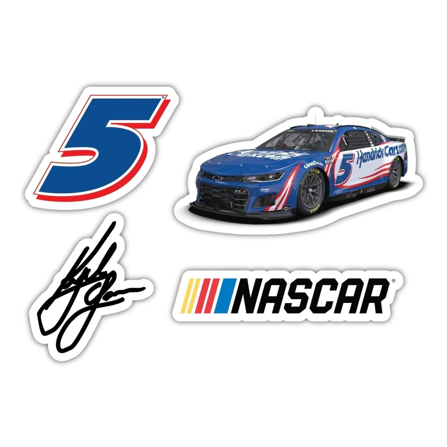 Kyle Larson 5 NASCAR Cup Series 4 Pack Laser Cut Decal Image 1