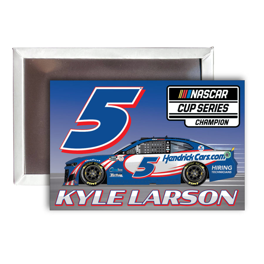 5 Kyle Larson - NASCAR Cup Series 2021 Champion Fridge Magnet Image 1