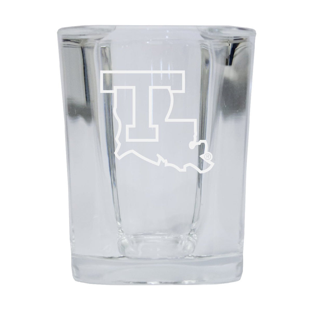 Louisiana Tech Bulldogs NCAA Collectors Edition 2oz Square Shot Glass - Laser Etched Logo Image 1