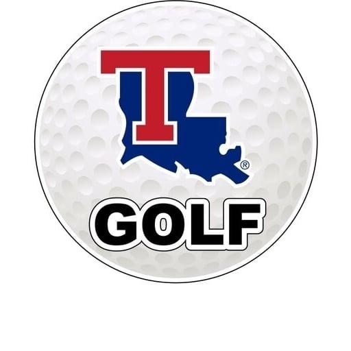 Louisiana Tech Bulldogs 4-Inch Round Golf NCAA Fairway Fervor Vinyl Decal Sticker Image 1