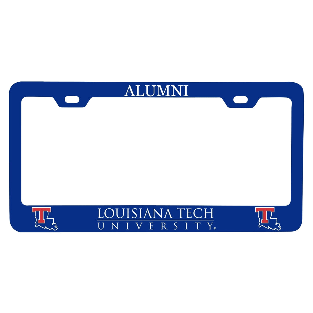 NCAA Louisiana Tech Bulldogs Alumni License Plate Frame - Colorful Heavy Gauge Metal, Officially Licensed Image 1