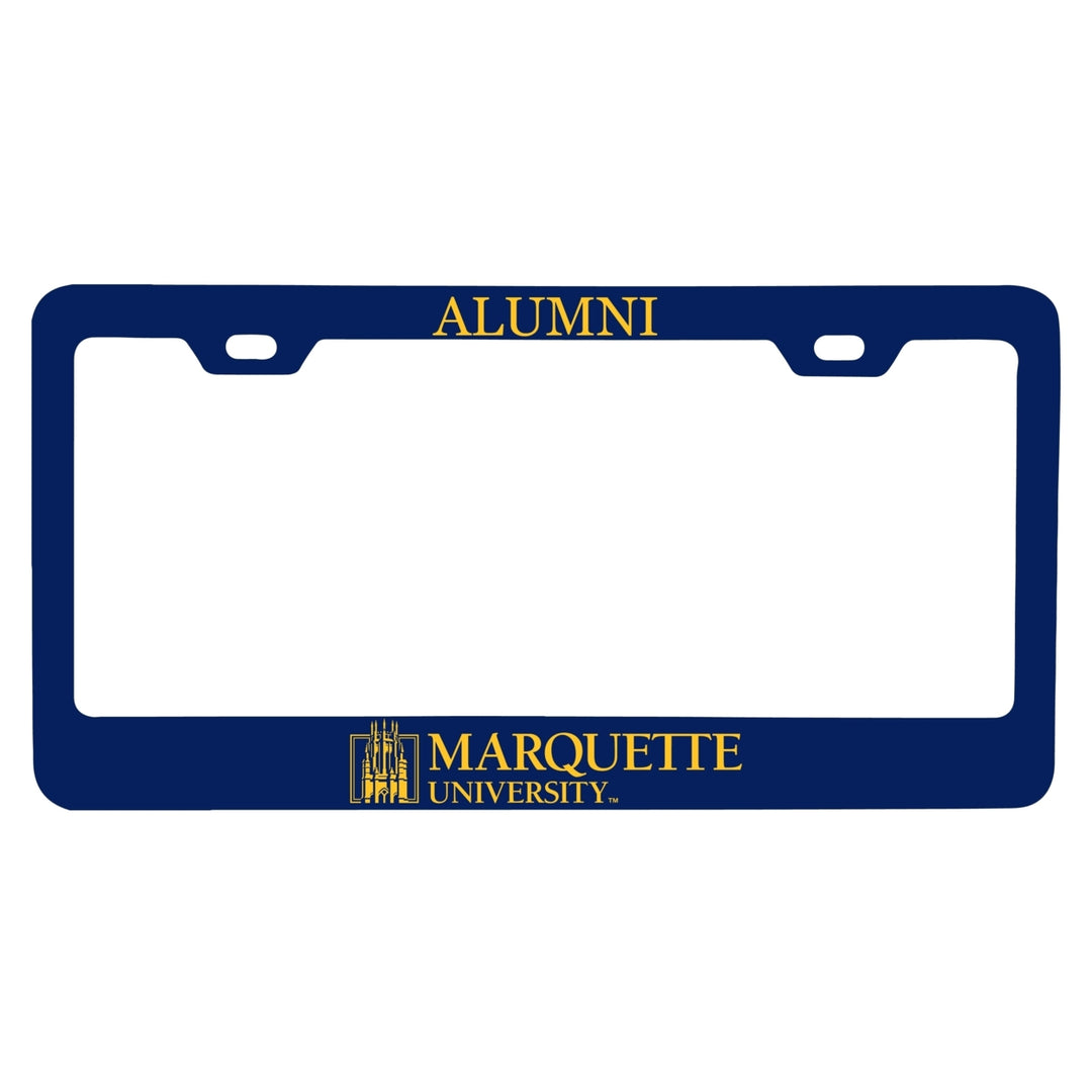 NCAA Marquette Golden Eagles Alumni License Plate Frame - Colorful Heavy Gauge Metal, Officially Licensed Image 1