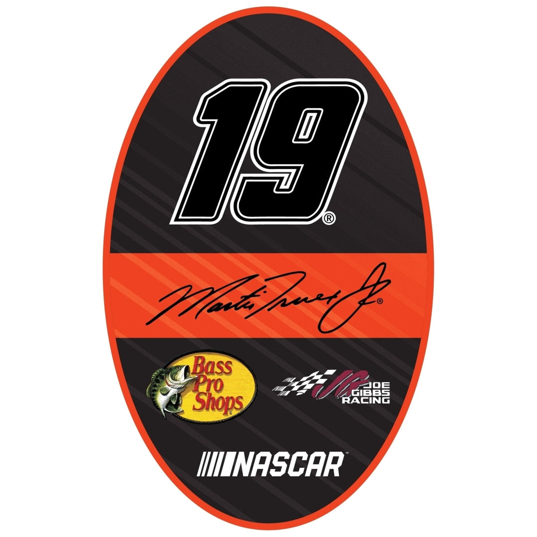 Martin Truex 19 NASCAR Oval Magnet For 2020 Image 1