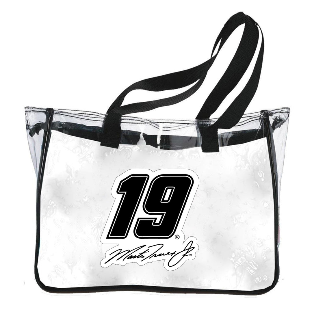 Martin Truex 19 NASCAR Plastic Clear Tote Bag Image 1