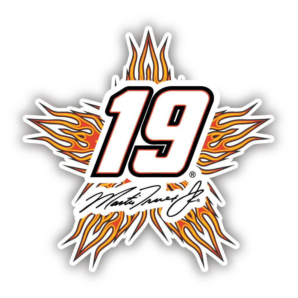 Martin Truex Jr. 19 NASCAR Cup Series 3" Laser Cut Decal Image 1