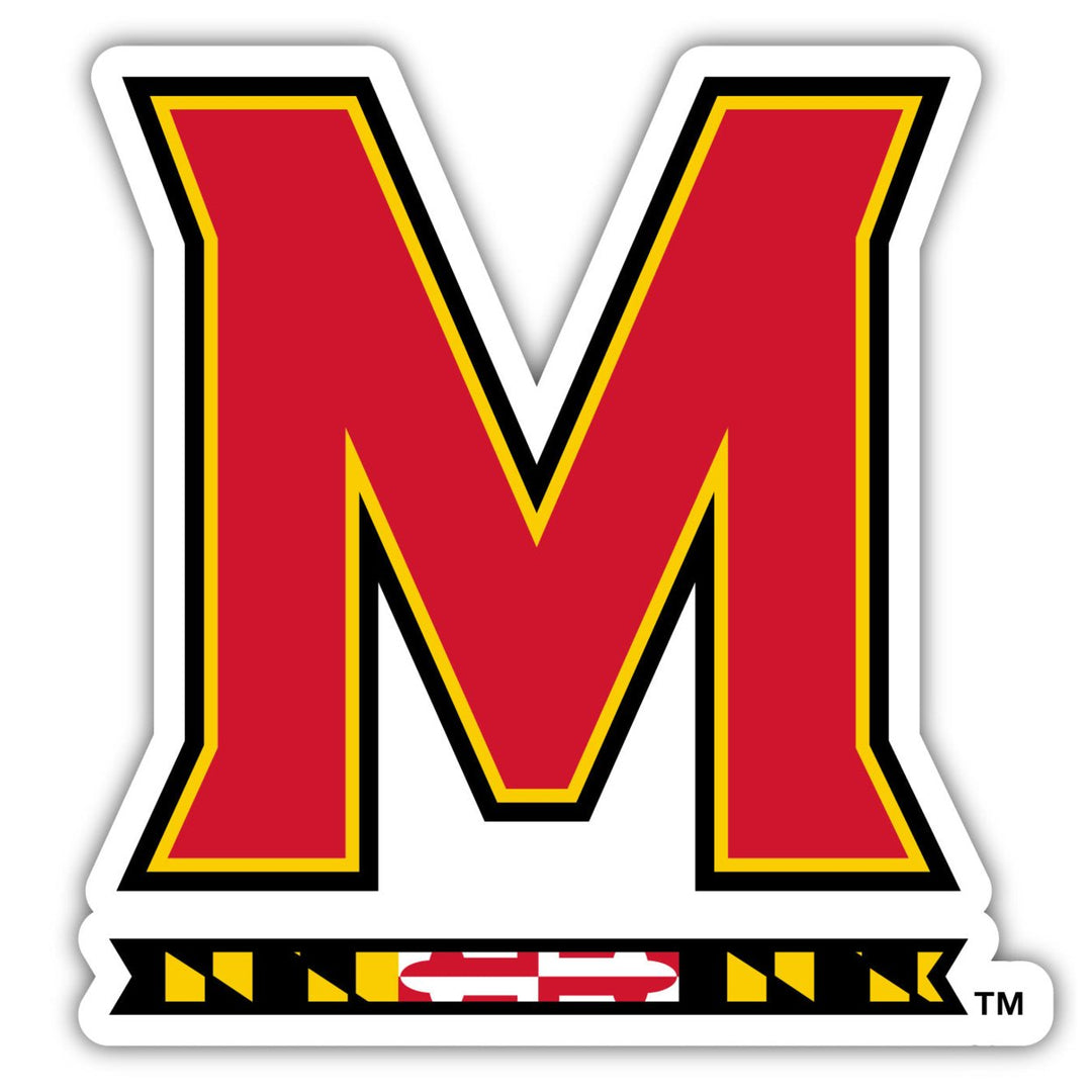 Maryland Terrapins 4-Inch Elegant School Logo NCAA Vinyl Decal Sticker for Fans, Students, and Alumni Image 1