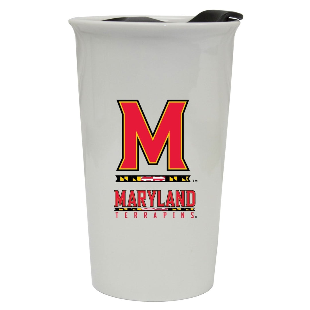 Maryland Terrapins Double Walled Ceramic Tumbler Image 1