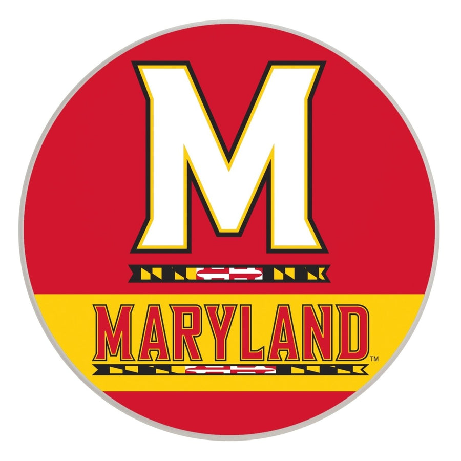 Maryland Terrapins Officially Licensed Paper Coasters (4-Pack) - Vibrant, Furniture-Safe Design Image 1