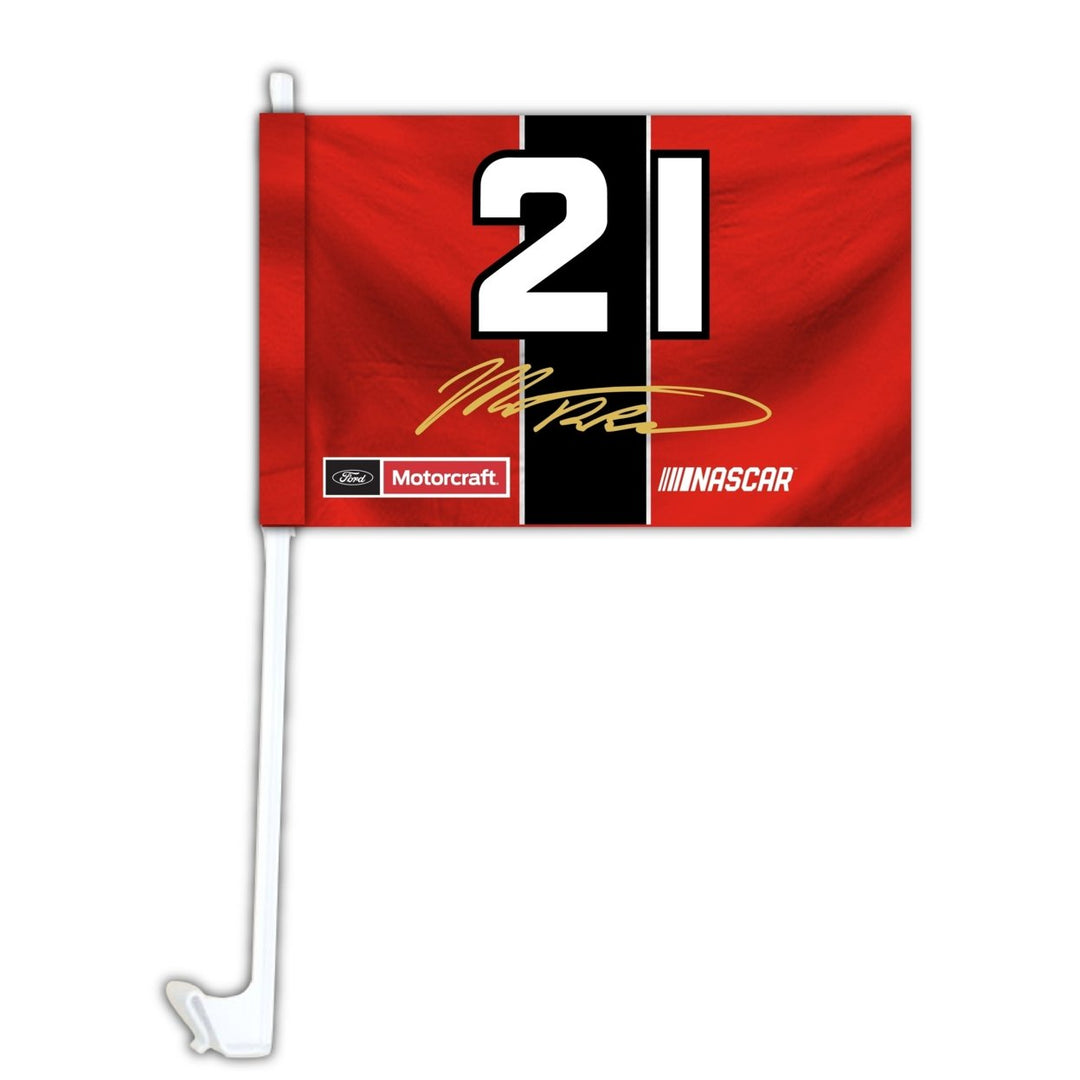 Matt DiBenedetto 21 Nascar Car Flag Set of 2 Image 1