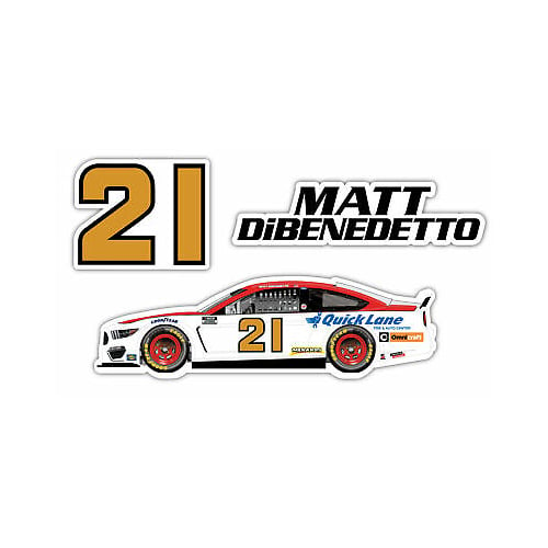 Matt DiBenedetto NASCAR 21 3 Pack Laser Cut Decal Image 1