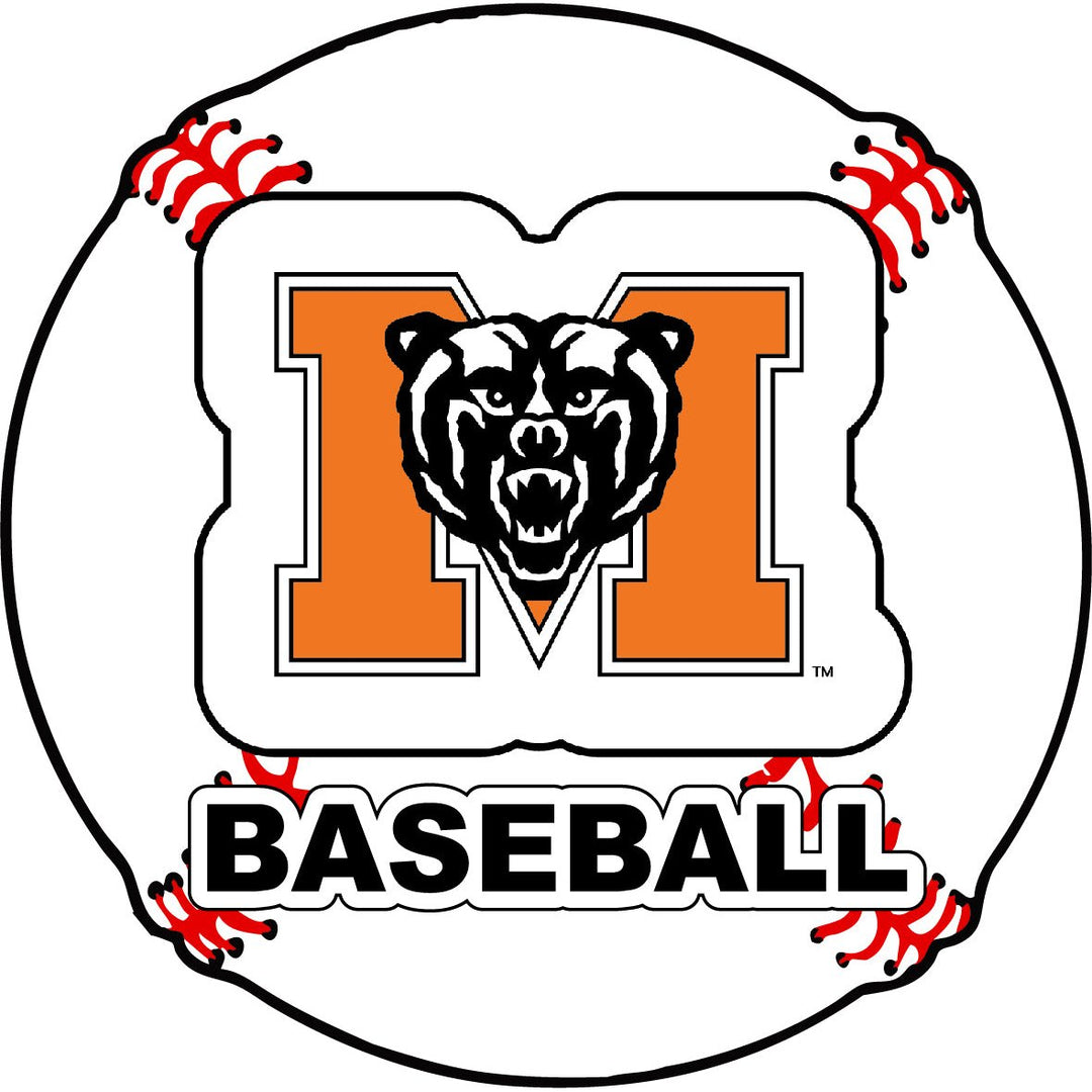 Mercer University 4-Inch Round Baseball NCAA Passion Vinyl Decal Sticker Image 1