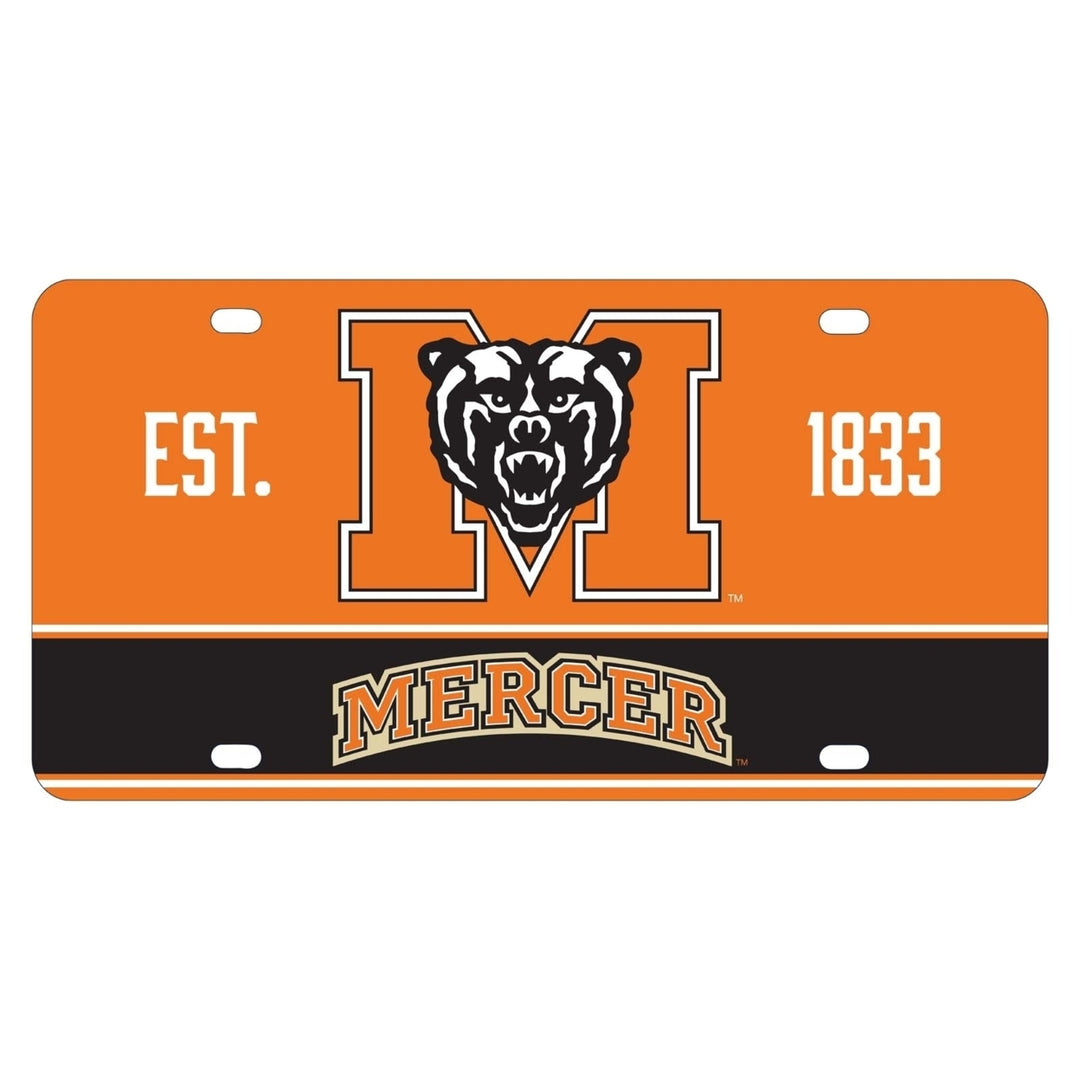 NCAA Mercer University Metal License Plate - Lightweight, Sturdy and Versatile Image 1