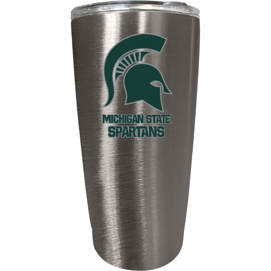 Michigan State Spartans 16 oz Insulated Stainless Steel Tumbler colorless Image 1