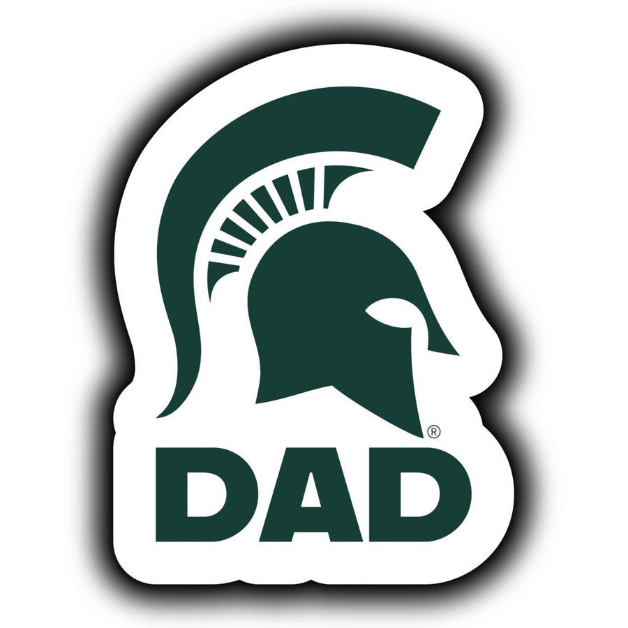 Michigan State Spartans 4-Inch Proud Dad NCAA - Durable School Spirit Vinyl Decal Perfect Image 1