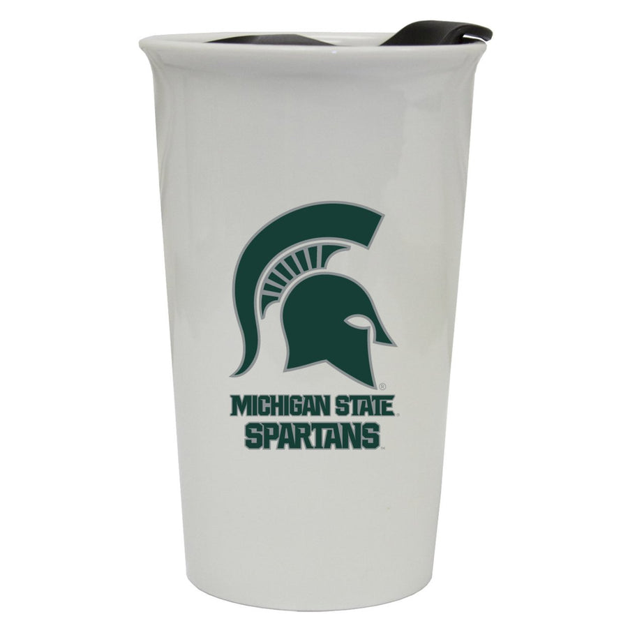 Michigan State Spartans Double Walled Ceramic Tumbler Image 1