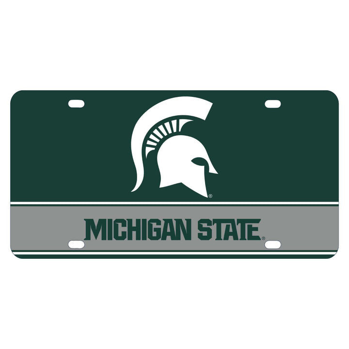 NCAA Michigan State Spartans Metal License Plate - Lightweight, Sturdy and Versatile Image 1