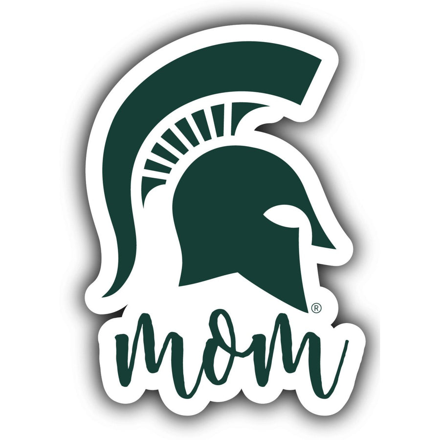 Michigan State Spartans 4-Inch Proud Mom NCAA - Durable School Spirit Vinyl Decal Perfect Image 1