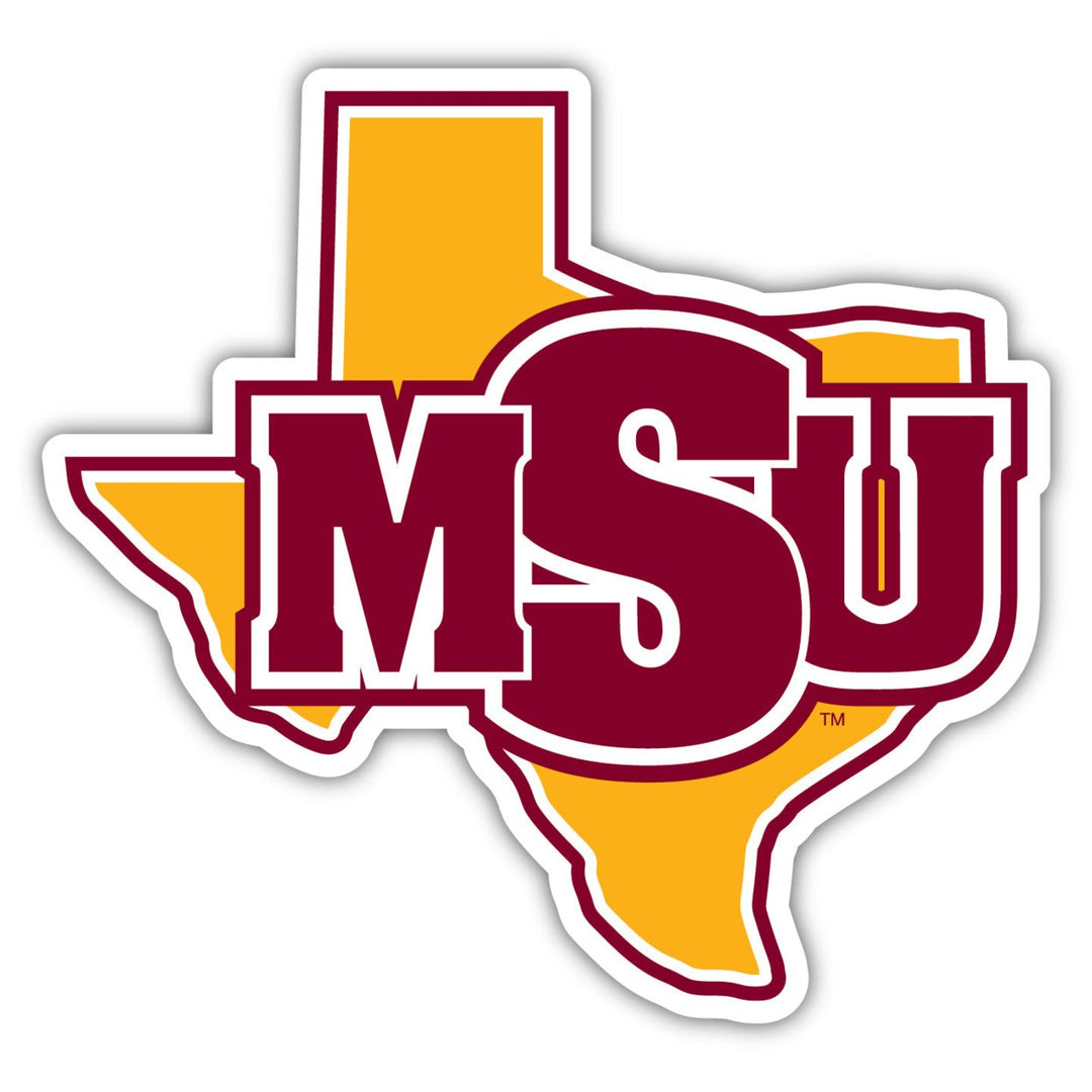 Midwestern State University Mustangs 4-Inch Elegant School Logo NCAA Vinyl Decal Sticker for Fans, Students, and Alumni Image 1