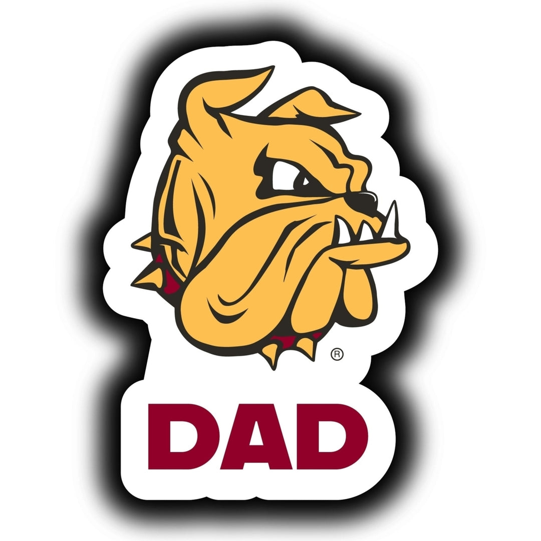 Minnesota Duluth Bulldogs 4-Inch Proud Dad NCAA - Durable School Spirit Vinyl Decal Perfect Image 1