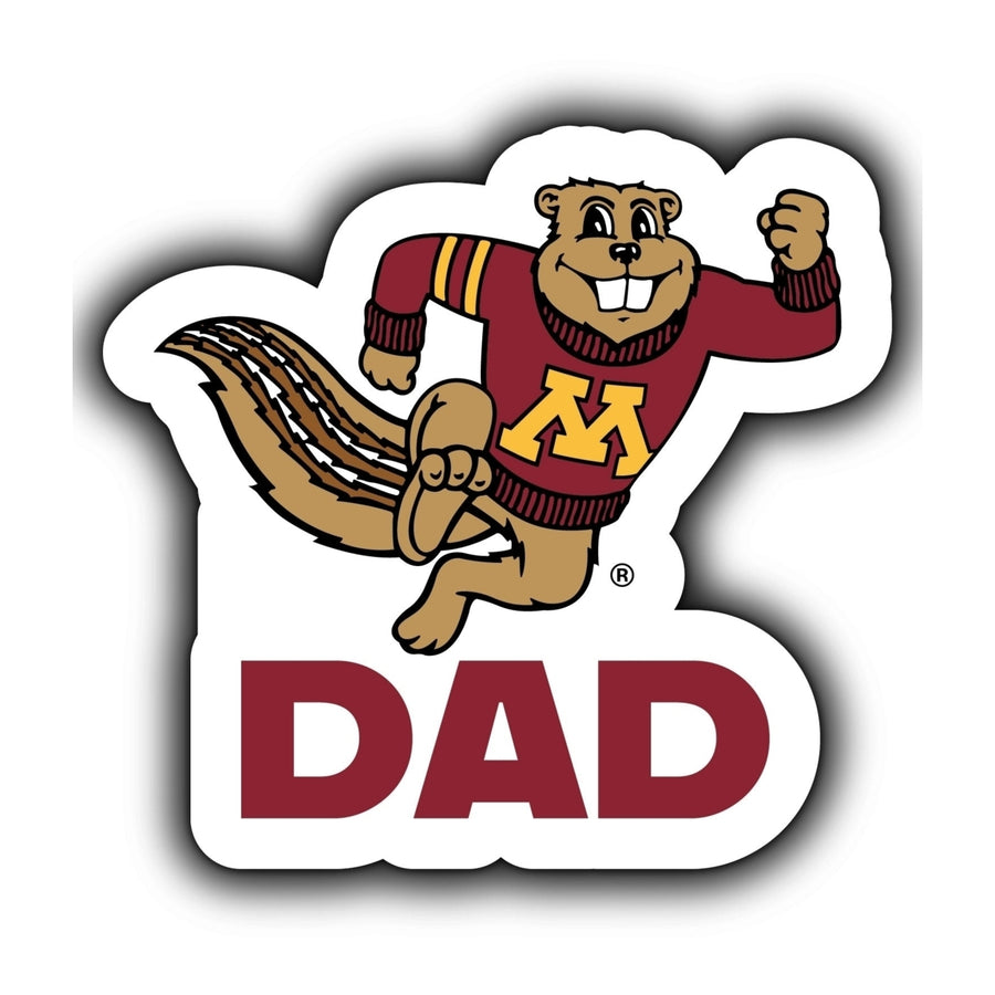 Minnesota Gophers 4-Inch Proud Dad NCAA - Durable School Spirit Vinyl Decal Perfect Image 1