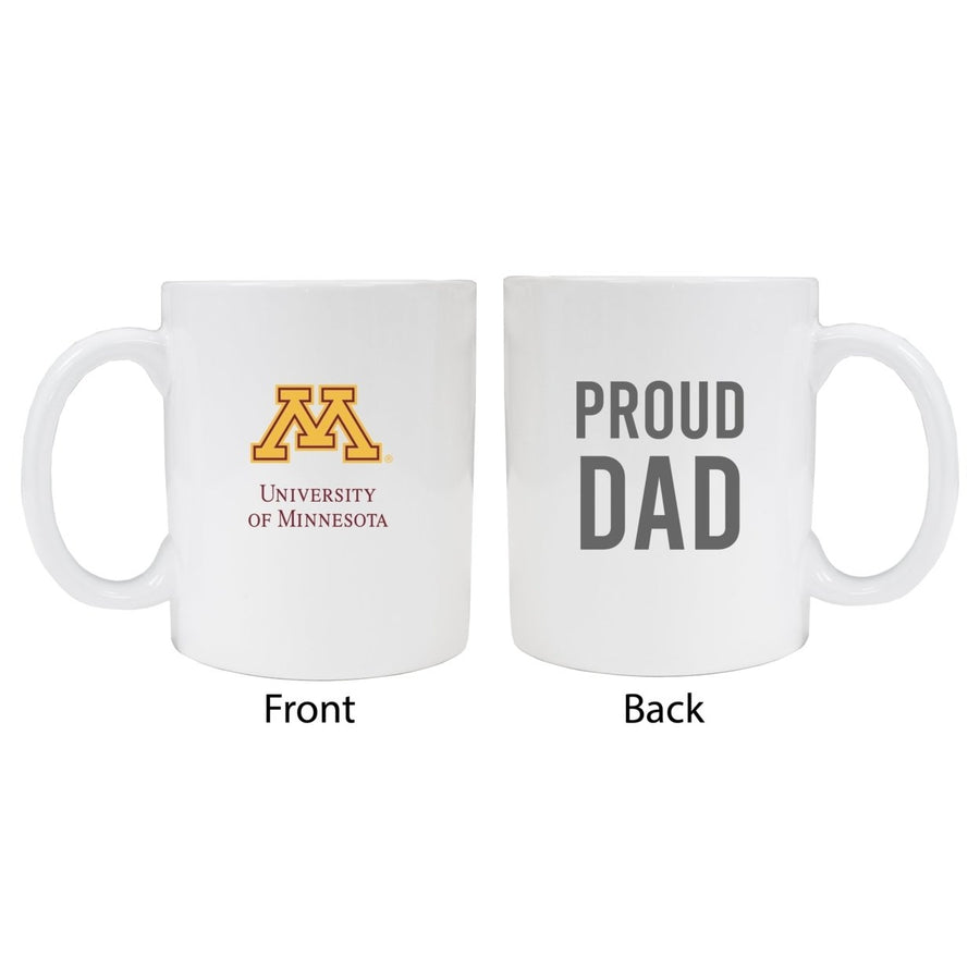 Minnesota Gophers Proud Dad Ceramic Coffee Mug - White Image 1